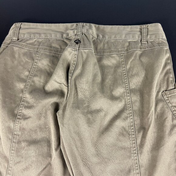 PrAna Pants Women's 34x30* Low Rise Cargo Tan Faded Hiking Stretch Tag 10 - Picture 10 of 16